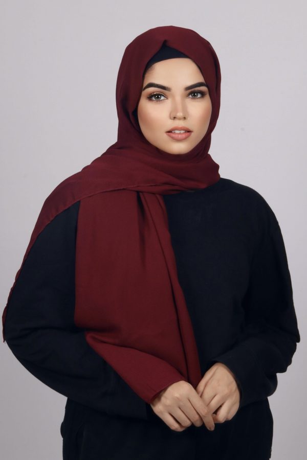 Wine Internet Cotton Hijab