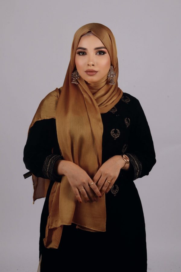 Ancient Gold Muna Satin Hijab