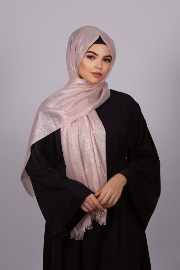 Pink Quartz Premium Zari Hijab