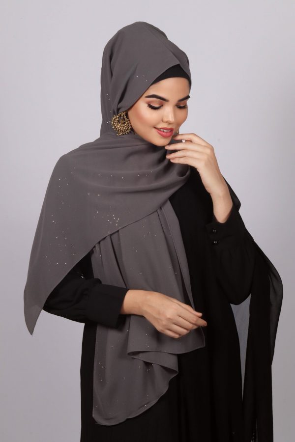 Cloud Glitter Chiffon Hijab