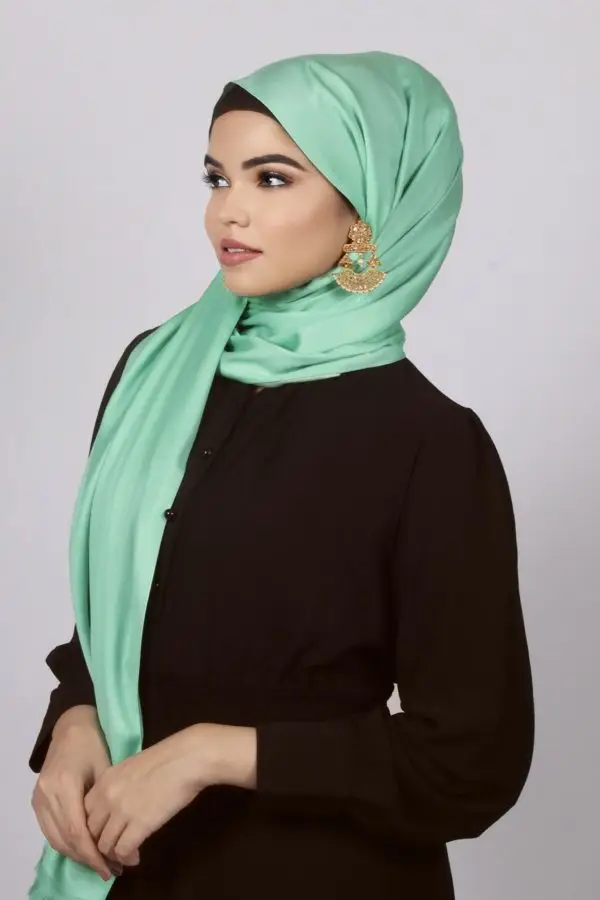 Mint Rush Luxe Silk Hijab