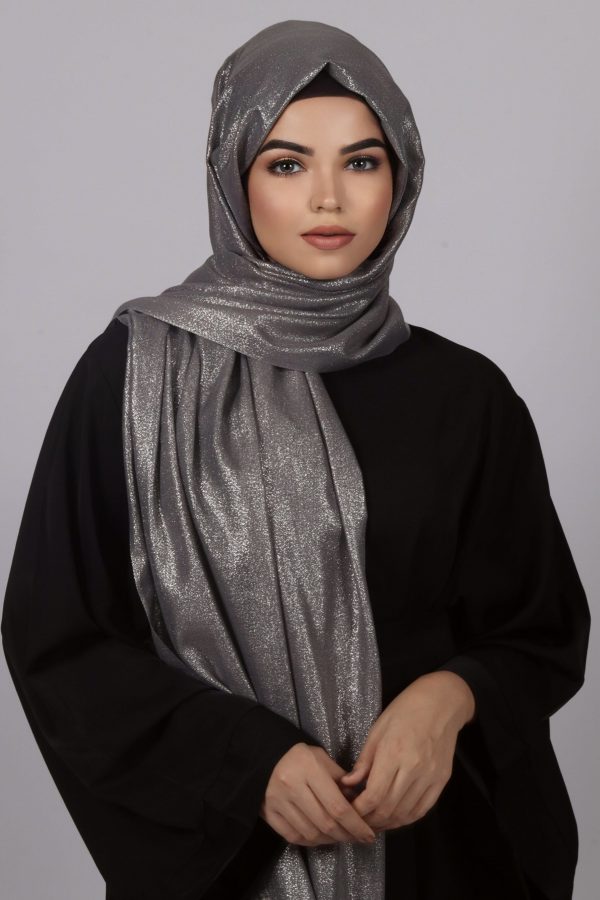 Chrome Premium Zari Hijab