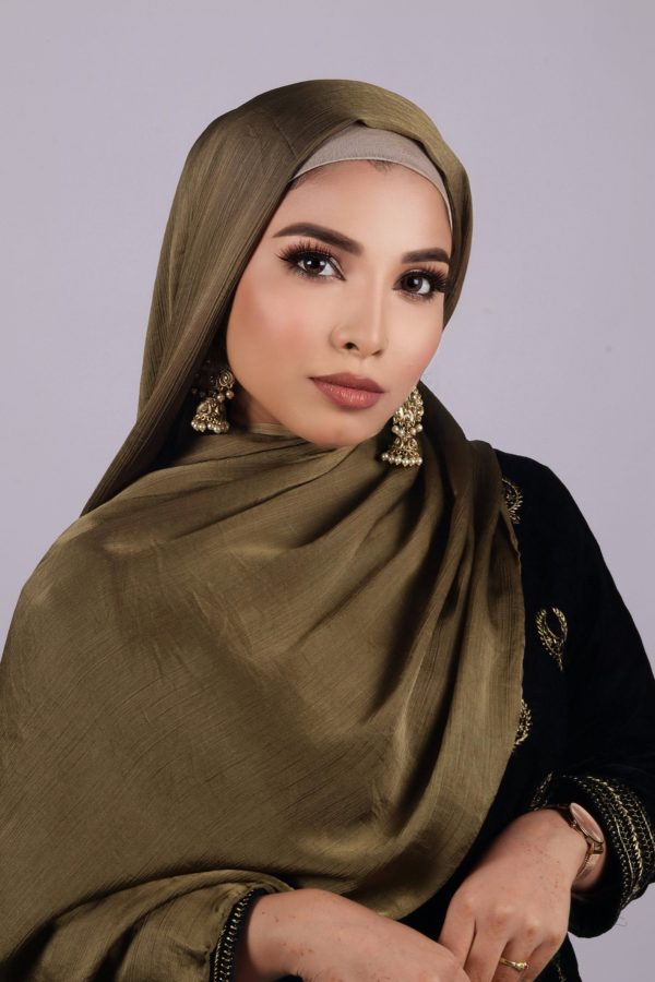 Celestial Jade Muna Satin Hijab