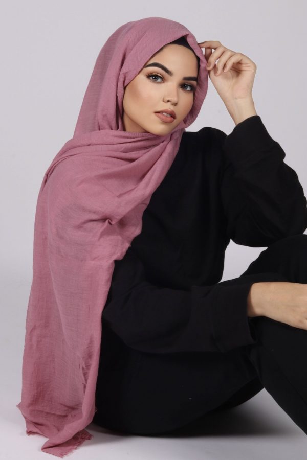 Rose Premium Crinkled Cotton Hijab