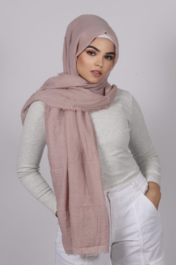 Dusty Berry Premium Crinkled Cotton Hijab