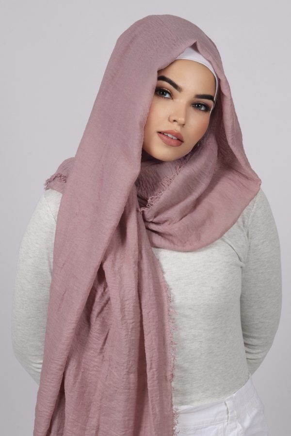 Blackcurrant Premium Crinkled Cotton Hijab