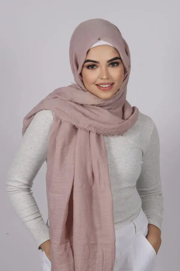 Dusty Berry Premium Crinkled Cotton Hijab