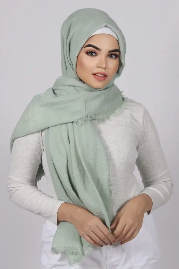 Honeydew Premium Crinkled cotton Hijab