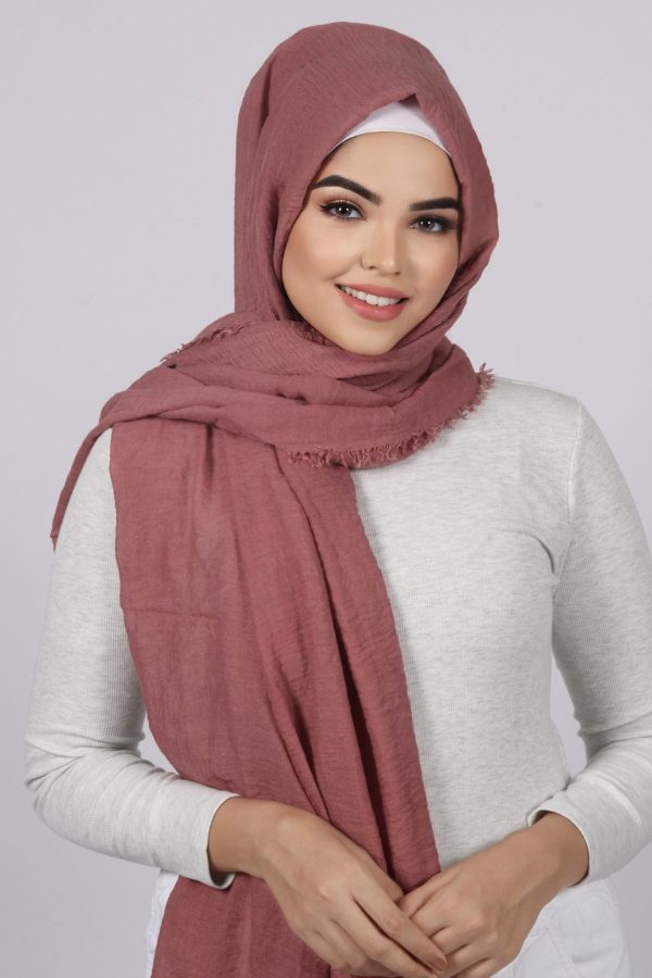 Terracotta Premium Crinkled Cotton Hijab