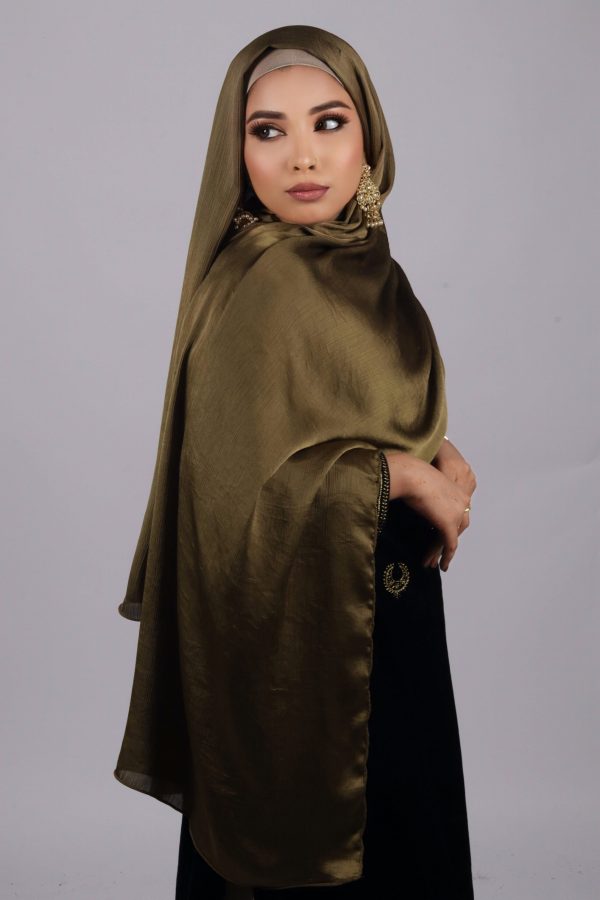 Celestial Jade Muna Satin Hijab