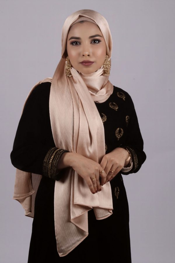 Blush Gold Muna Satin Hijab