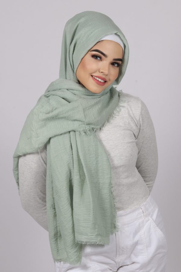 Honeydew Premium Crinkled cotton Hijab