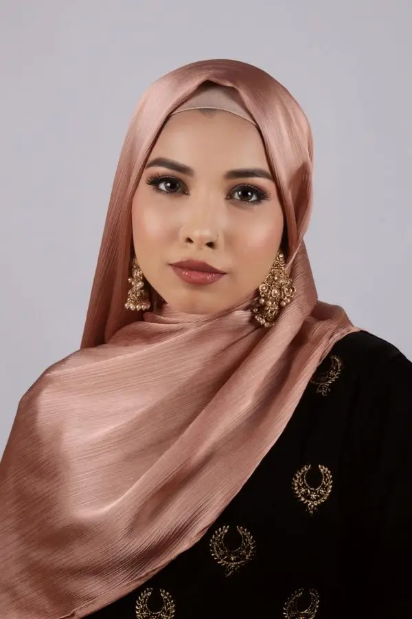 Copper Sand Muna Satin Hijab