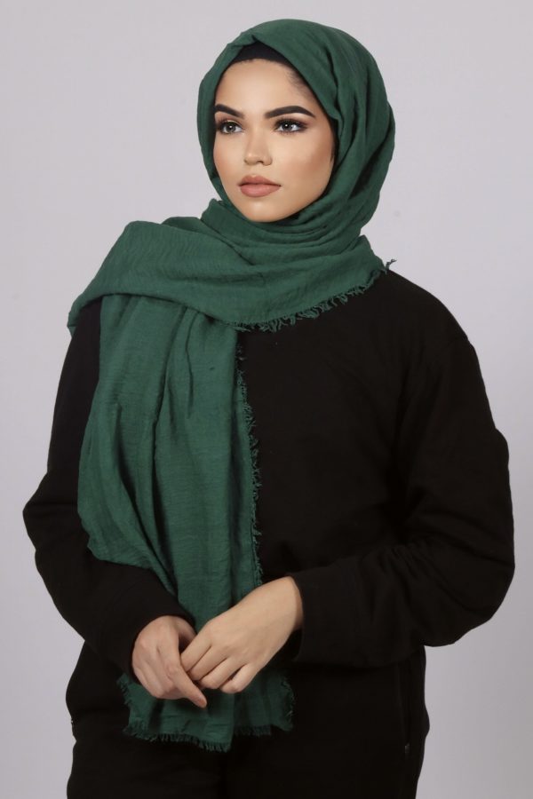 Forest Premium Crinkled Cotton Hijab