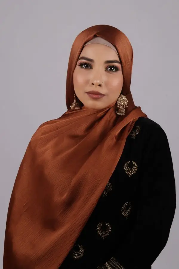 Copper Nut Muna Satin Hijab