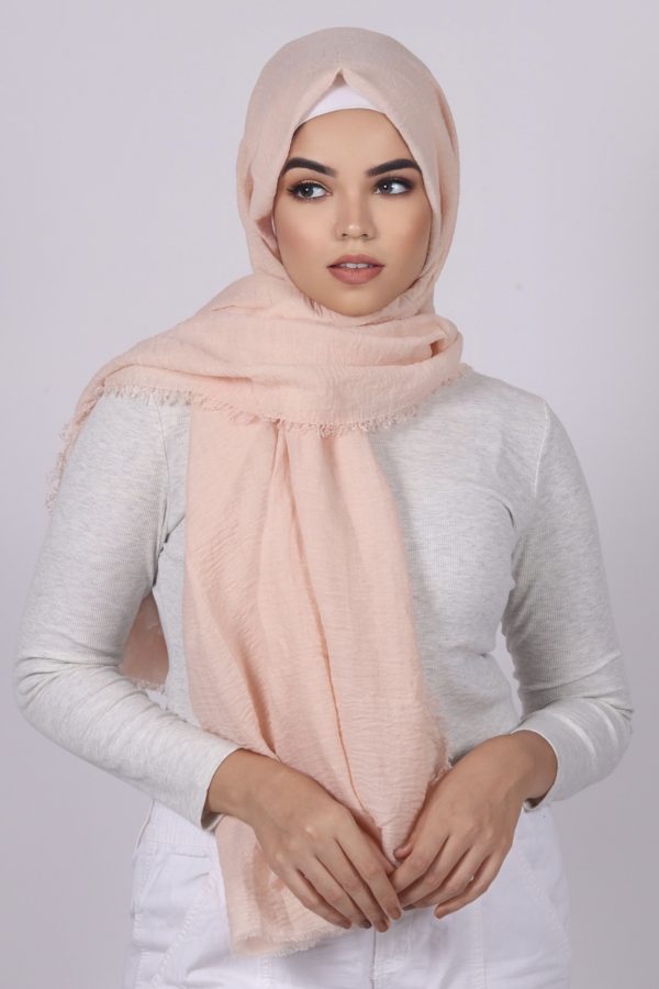 Blush Premium Crinkled Cotton Hijab