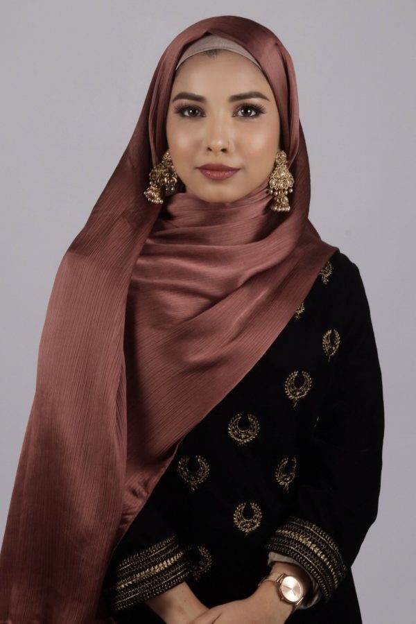 Cherry Bronze Muna Satin Hijab