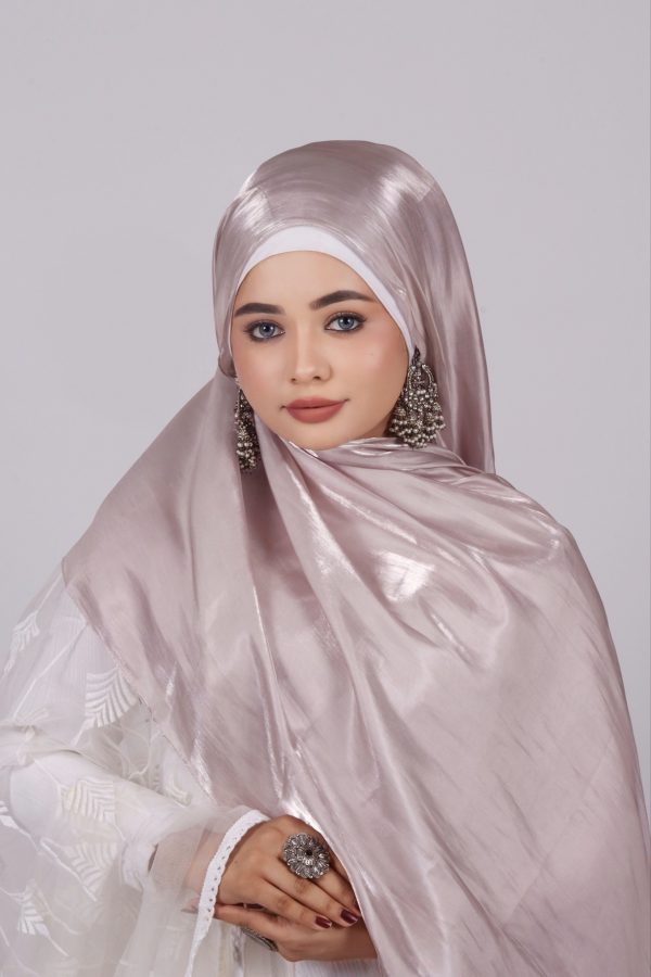 Oyester Pink Premium Organza Hijab