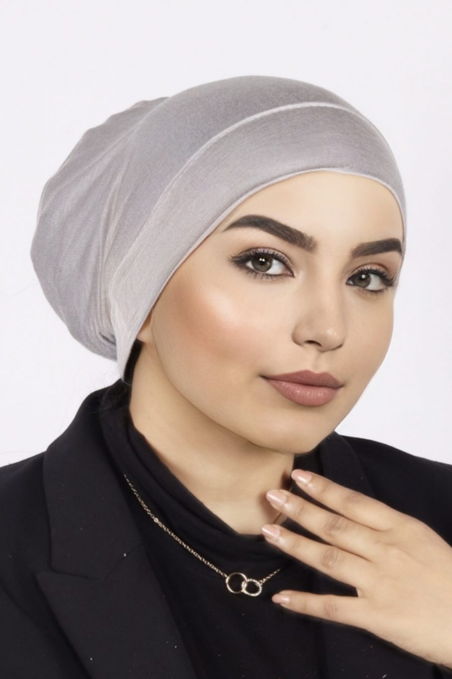 Melange jersey Cotton Tube Hijab Cap