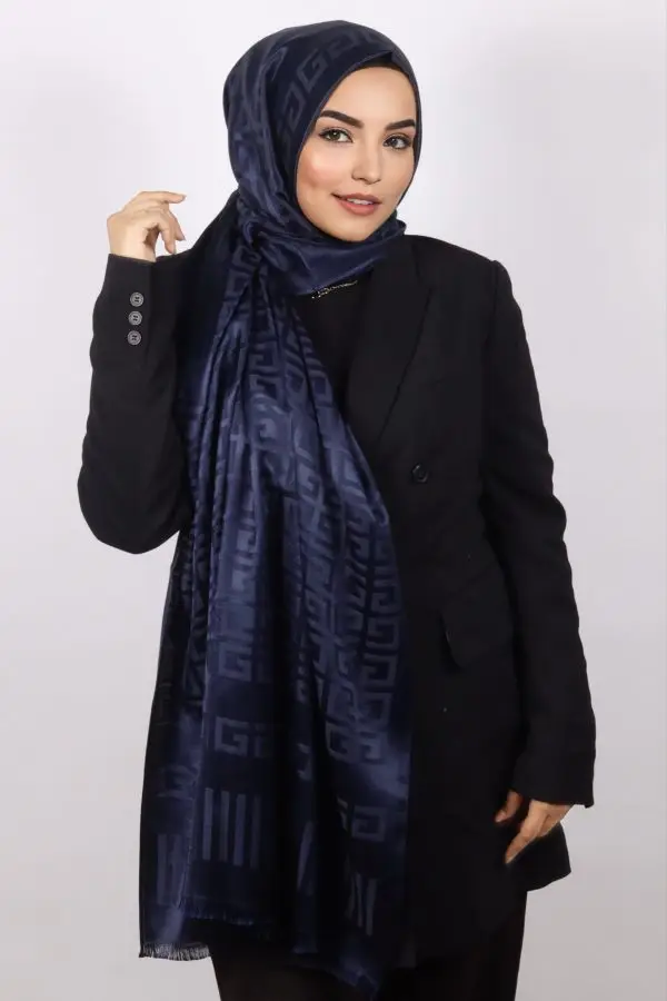 Ismini Viscose Silk Greek print Hijab