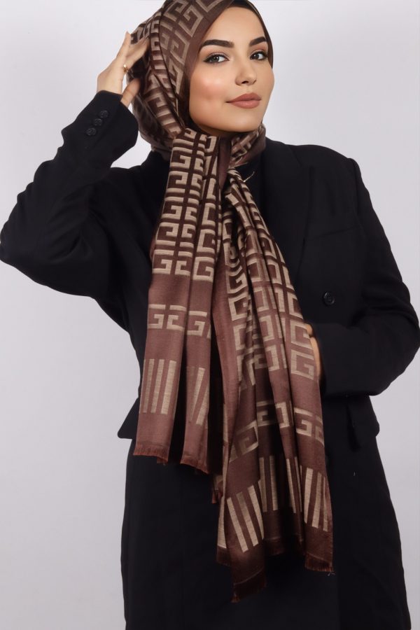 Dareia Viscose Silk Greek Print Hijab