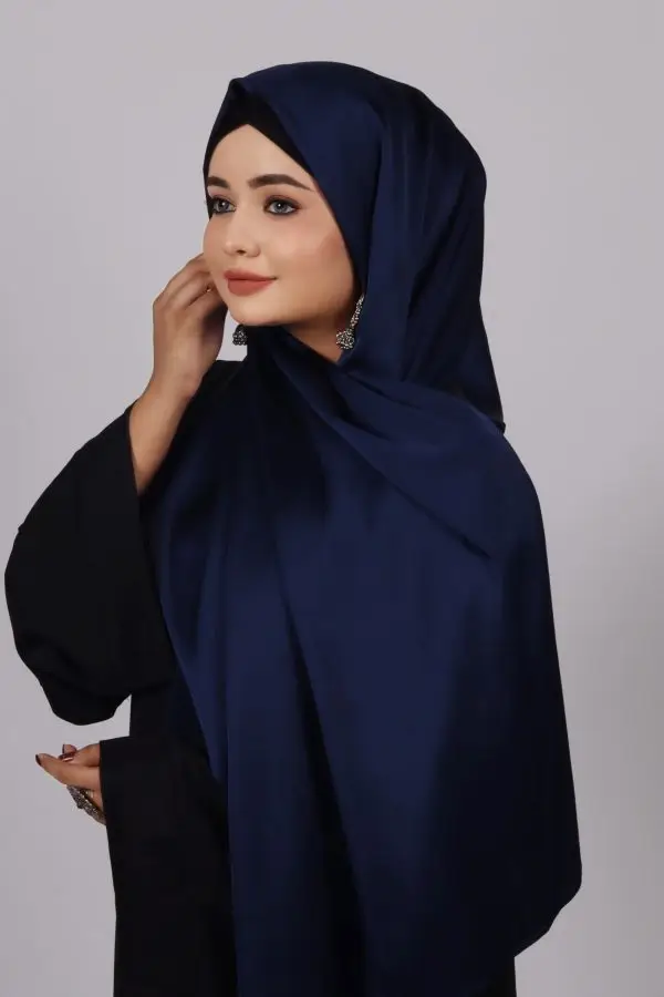 Evening Blue Turkish Silk Hijab