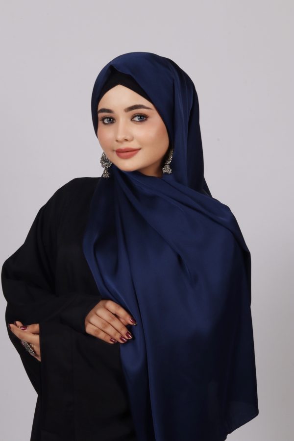 Evening Blue Turkish Silk Hijab