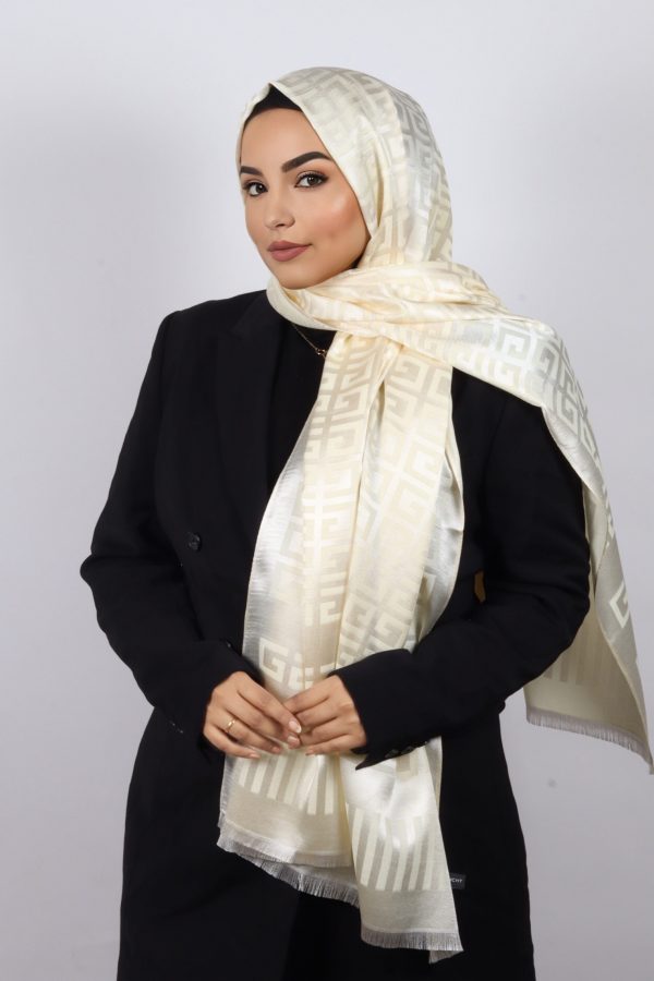 Foteini Viscose Silk Greek Print Hijab