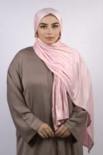 Powder Pink Classic Jersey Hijab