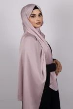 Gloss pink Medina Silk Hijab - Image 3