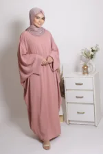 Farasha Kaftan Abaya - Blush Pink