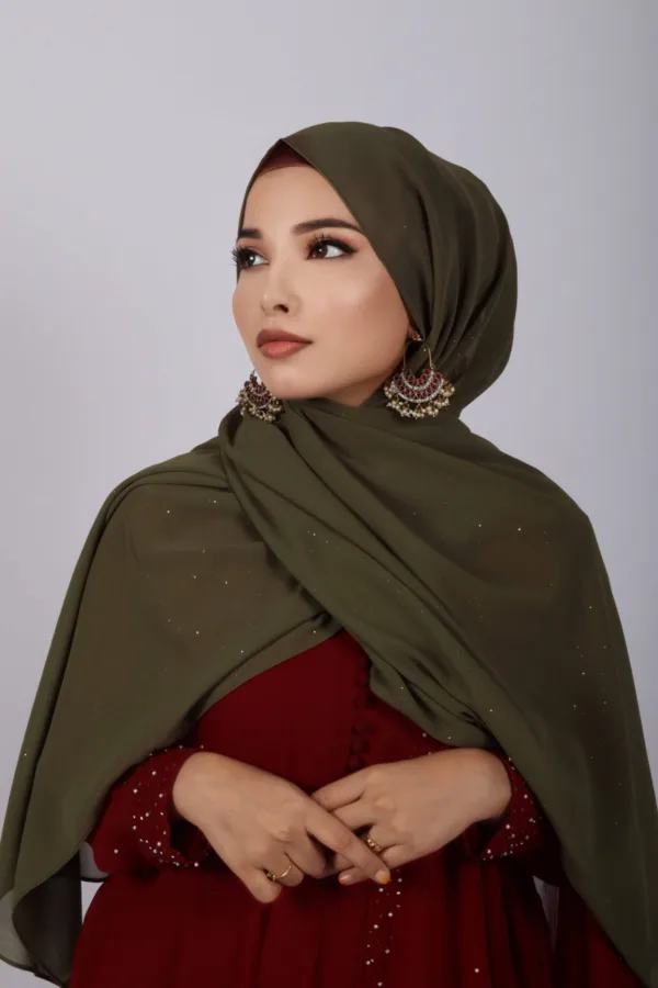 Juniper Glitter Chiffon Hijab - Image 2