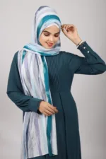 Claudine Pleated Printed Hijab