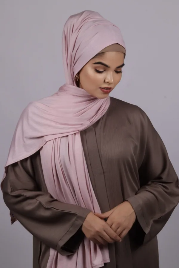 0B3F9378-6AC4-4B54-ABDF-79002A29F40D-1.jpeg Barbie Pink Classic Jersey Hijab - Image 1