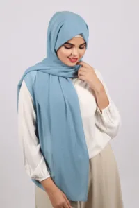 Pearl Blue Premium Chiffon Hijab