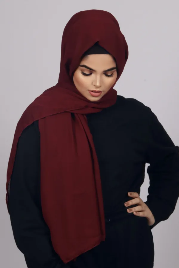 Wine Internet Cotton Hijab - Image 2