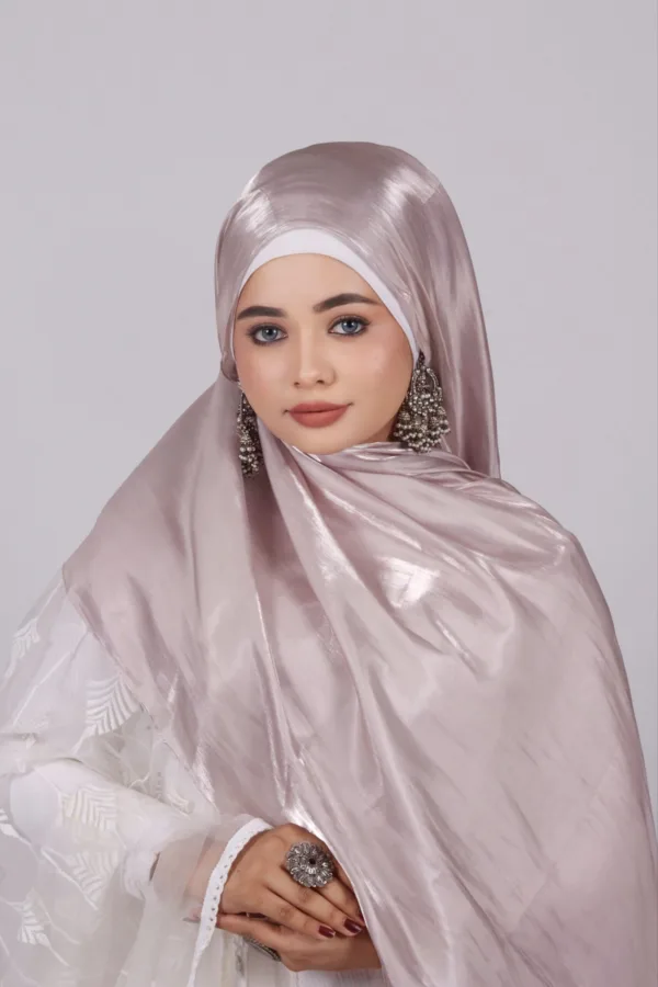0DF66A51-95D2-41A9-80E8-563BE6B39ED6-1.jpeg Oyester Pink Premium Organza Hijab - Image 1