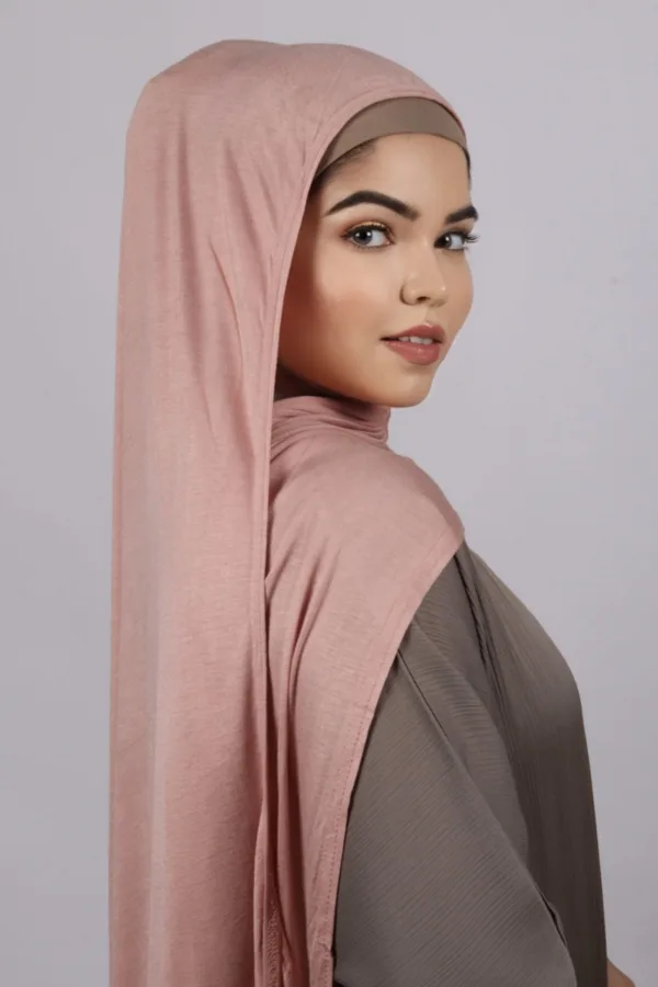 0E4207D0-42B6-4377-AAED-054D350DA474-1.jpeg Salmon Classic Jersey Hijab - Image 1