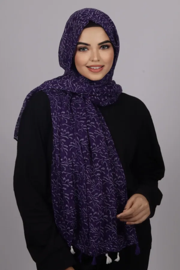 Love Cotton Floral Hijab - Image 2