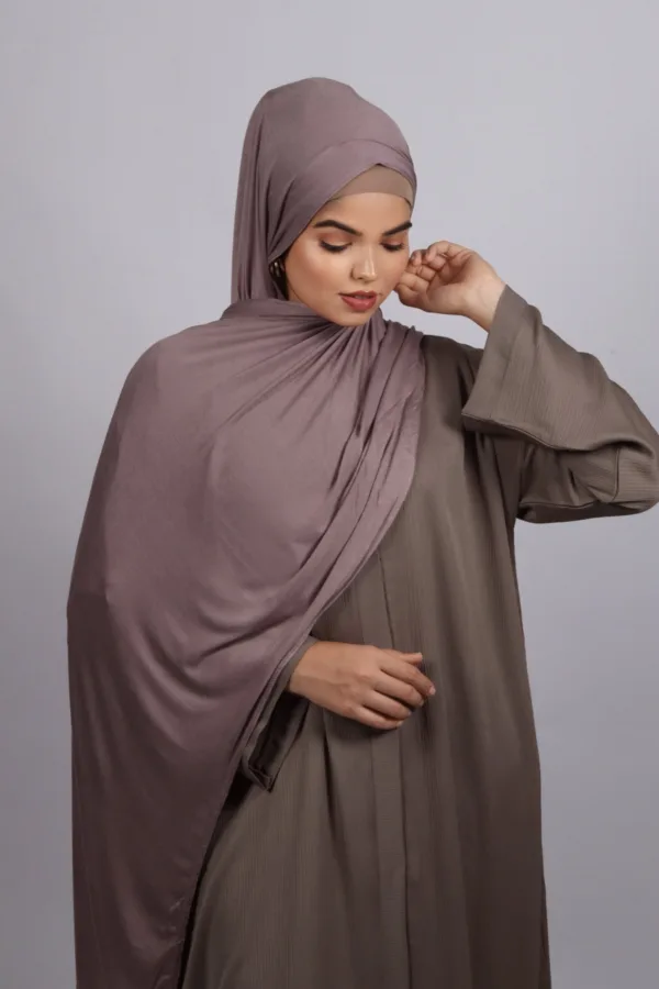 1079B37B-96EC-47BC-9348-A6E97641F346-1.jpeg Desert Taupe Classic Jersey Hijab - Image 1