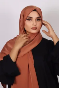 Tangerine Medina Silk Hijab