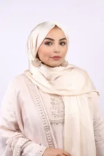 Almond Milk Muna Satin Hijab
