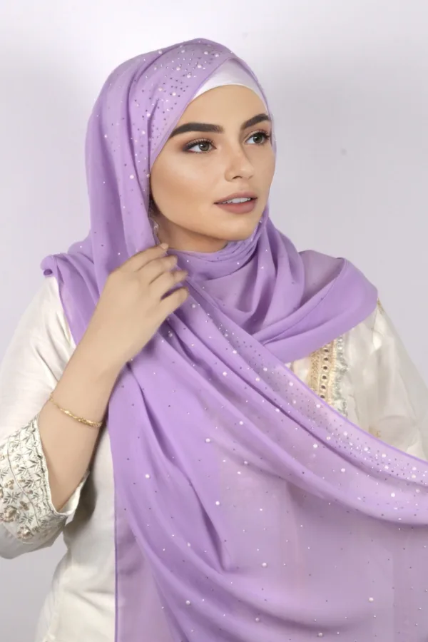 Unicorn Moon Drop Chiffon Hijab - Image 3