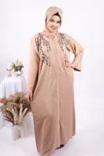 Imani Luxury Handwork Front Open Emirati Abaya - Image 4