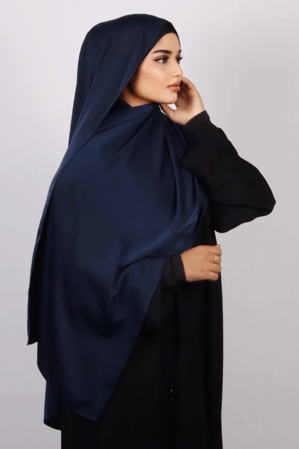 Royal Navy Medina Silk Hijab - Image 1