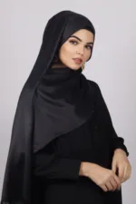 Raven Luxe Silk Hijab - Image 2