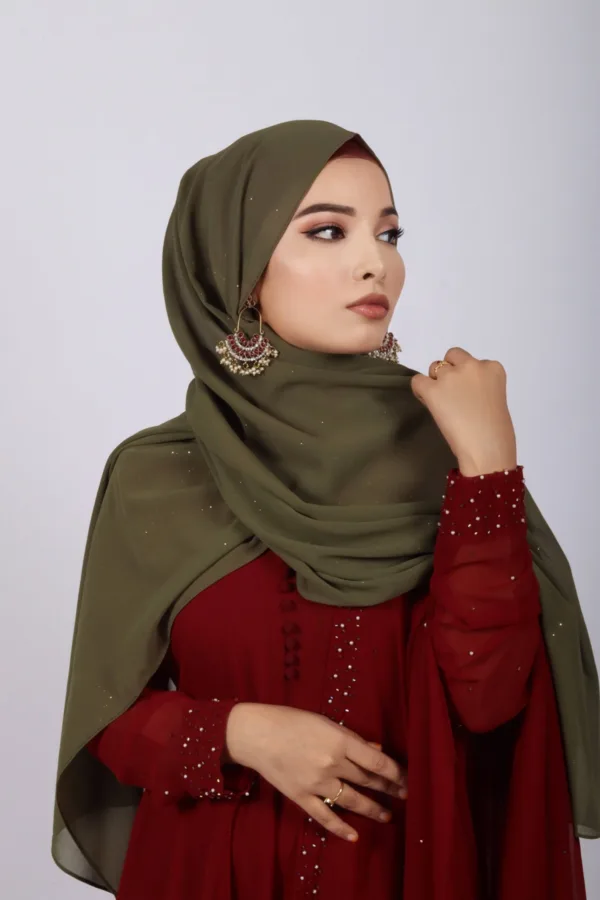 Juniper Glitter Chiffon Hijab - Image 1