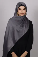 Gunmetal Luxe Silk Hijab - Image 2