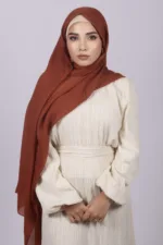 Tangerine Classic Cotton Hijab - Image 2