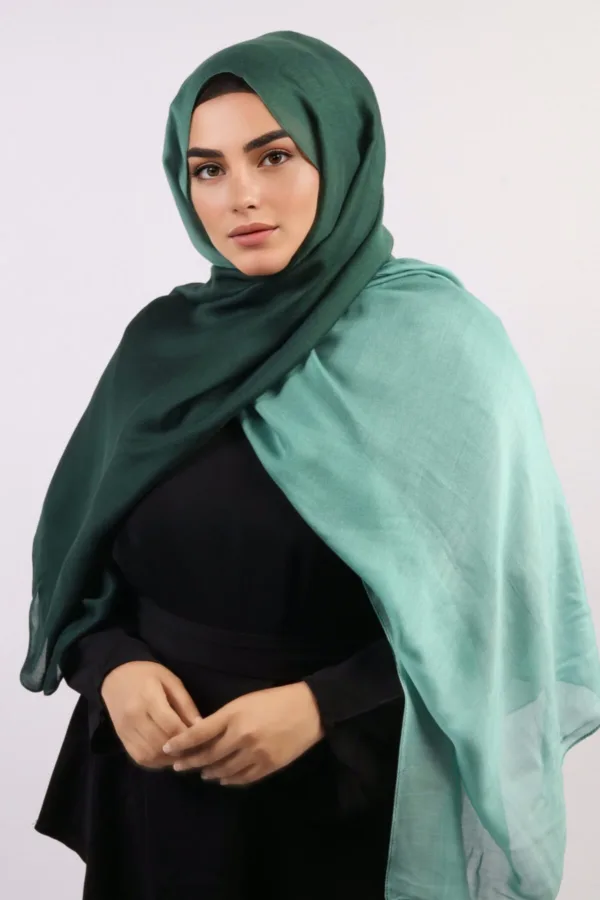 1C80D409-26B8-4FC1-9C03-3502DB59EDE1.jpeg Sea Spring Ombre Modal Hijab - Image 1